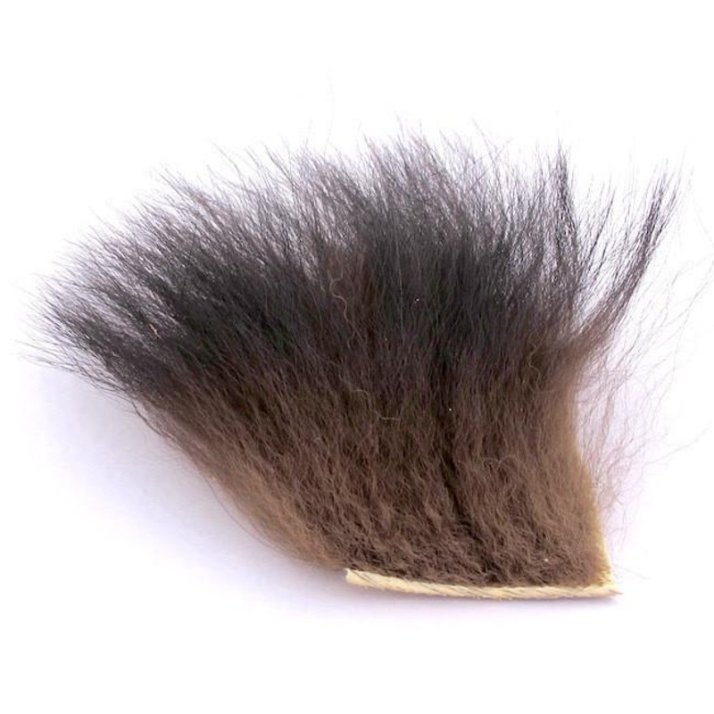 Black Bear Premium Wing Fur - 1 1/2 x 2"