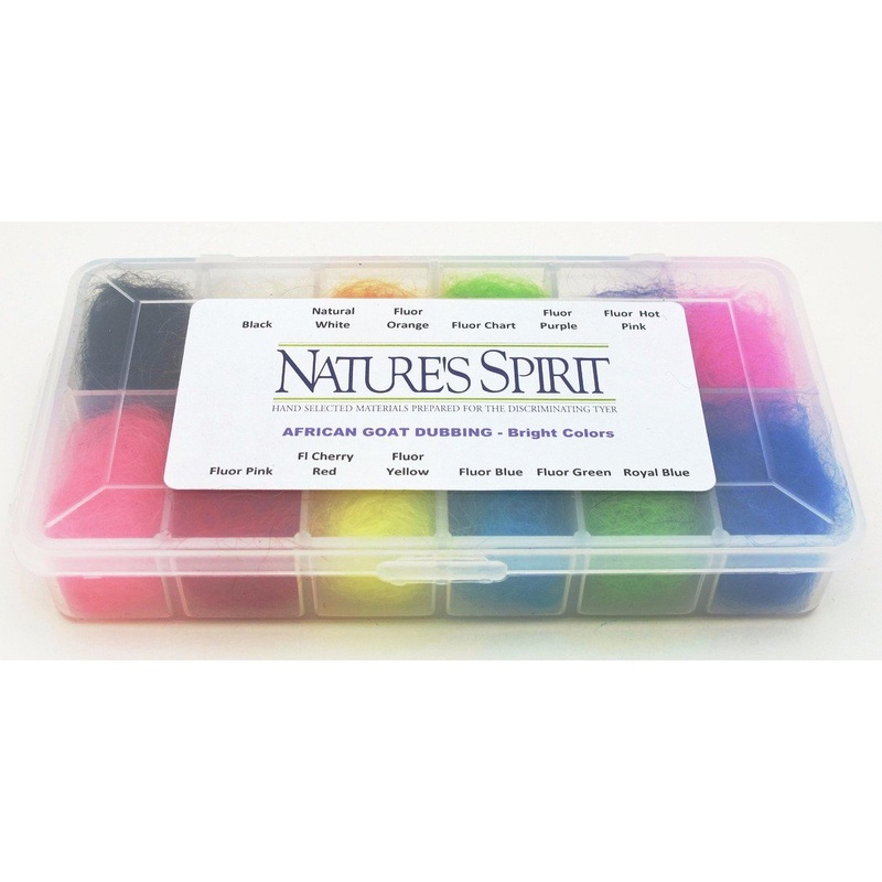 Nature's Spirit African Goat Dubbing Dispenser- 12 Bright Colors