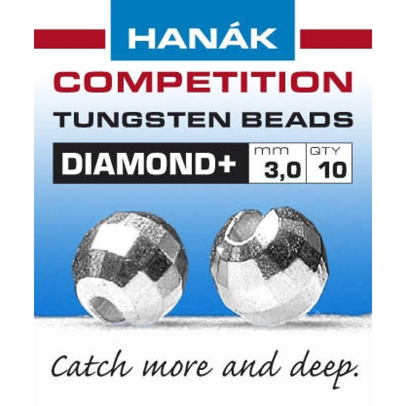 Hanak Diamond+ Slotted Tungsten Beads 20 pack