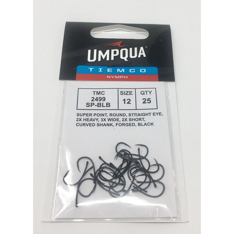 Tiemco 2499SP-BLB Hook Black 25 pack
