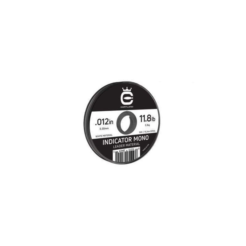 Cortland Indicator Mono Leader Material White