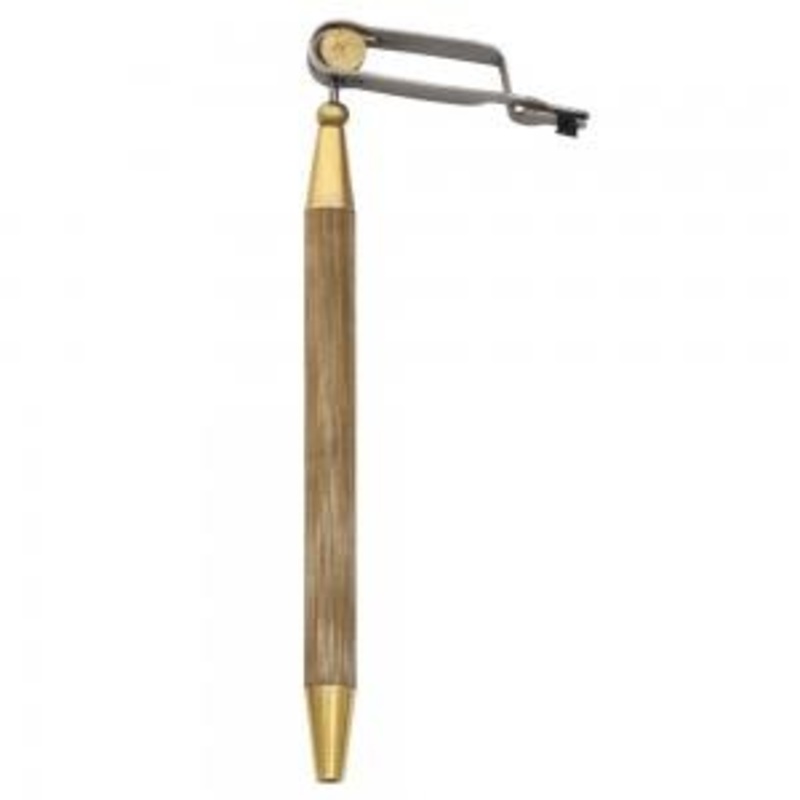Dr. Slick Bamboo Rotary Hackle Plier Large w/ Half Hitch Tool
