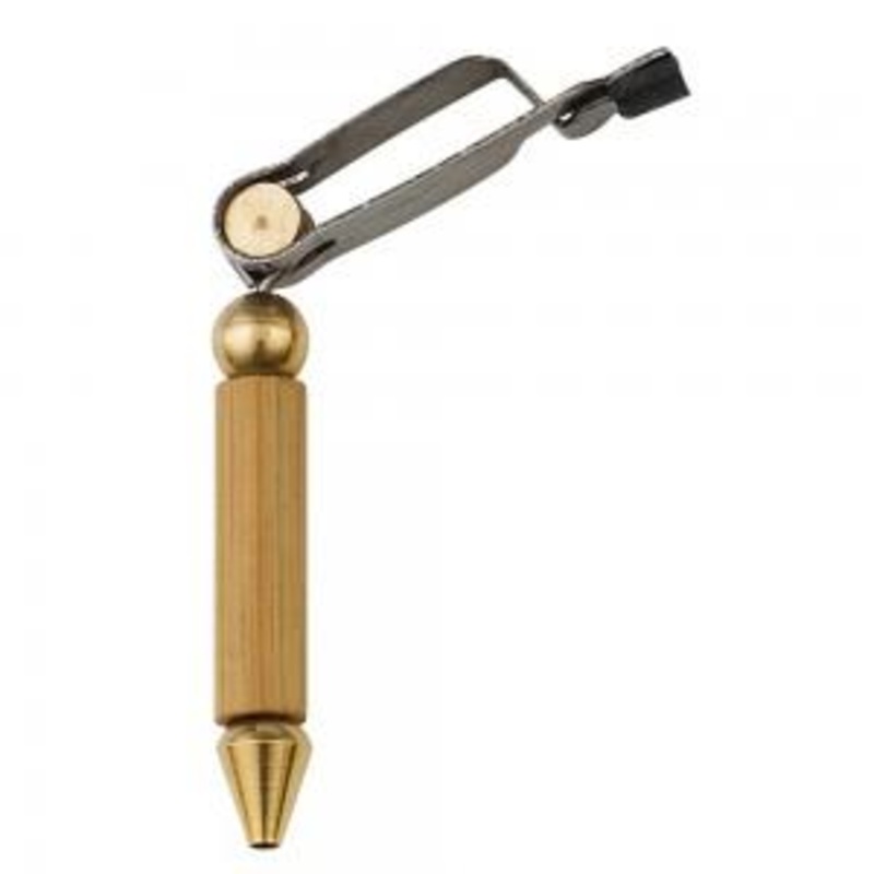 Dr. Slick Bamboo Rotary Hackle Plier Small w/ Half Hitch Tool