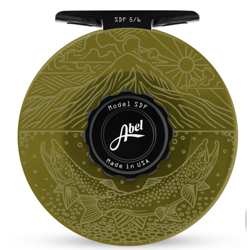 Abel SDF Reel - Underwood Mayfly Flurry - Olive 5/6