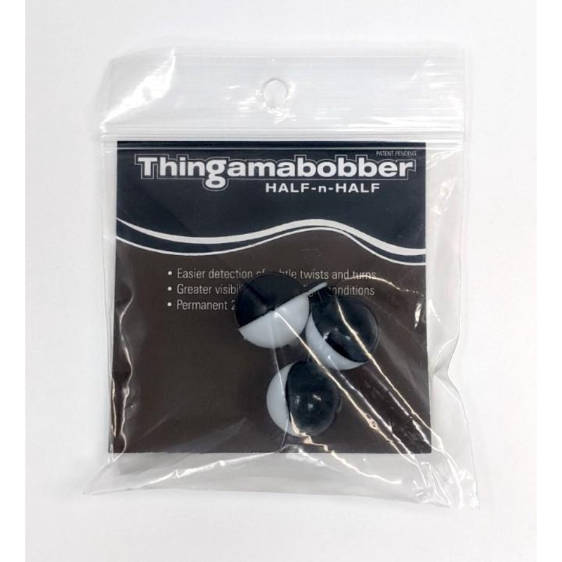 Thingamabobber Half-n-Half 3pk - Black/White 3/4"