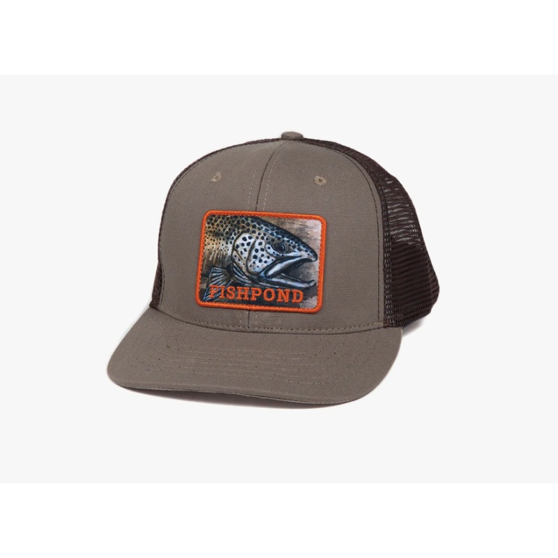 Fishpond Slab Trucker Hat - Sandstone/Brown