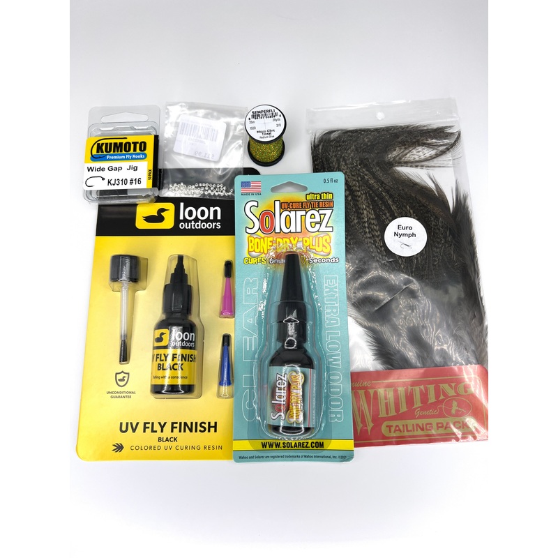 Micro Glint Perdigon Fly Tying Bundle - Without UV Light