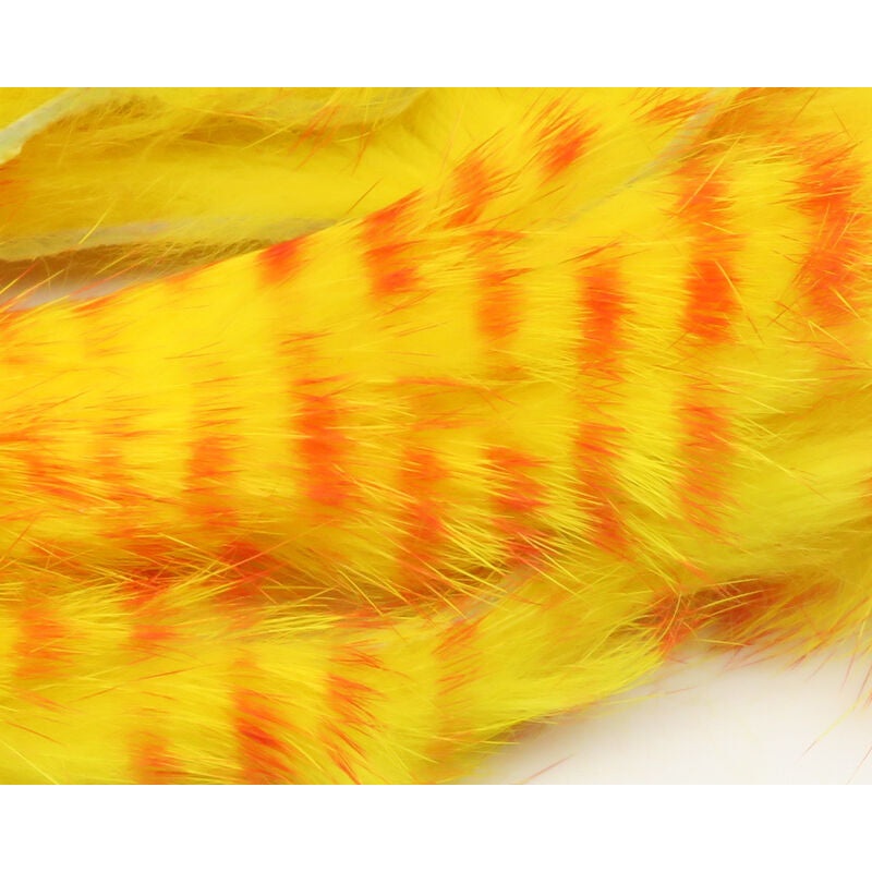 Hareline Dubbin Red Barred Magnum Rabbit Strips