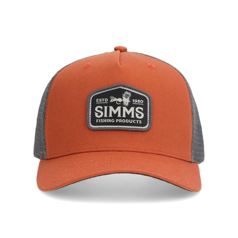 Simms Double Haul Trucker Cap - Simms Orange