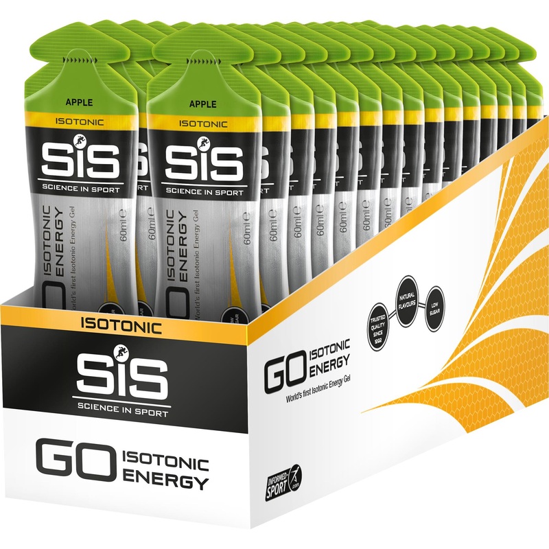 Science In Sport GO Isotonic Energy Gel - Apple  60 ml Tube - Box Of 30