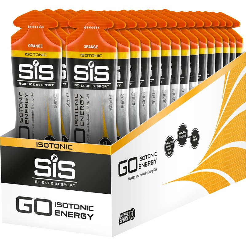 Science In Sport GO Isotonic Energy Gel - Orange  60 ml Tube - Box Of 30