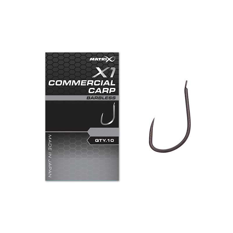 Matrix X1 Commercial Carp Hook - Spade Barbless