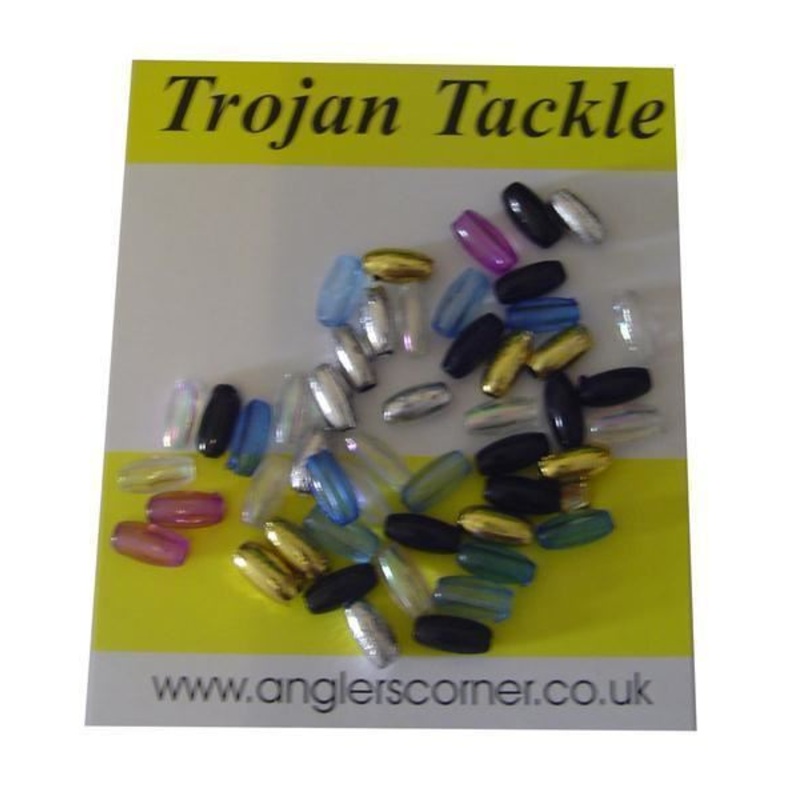 Trojan Tackle Oval Beads (50)