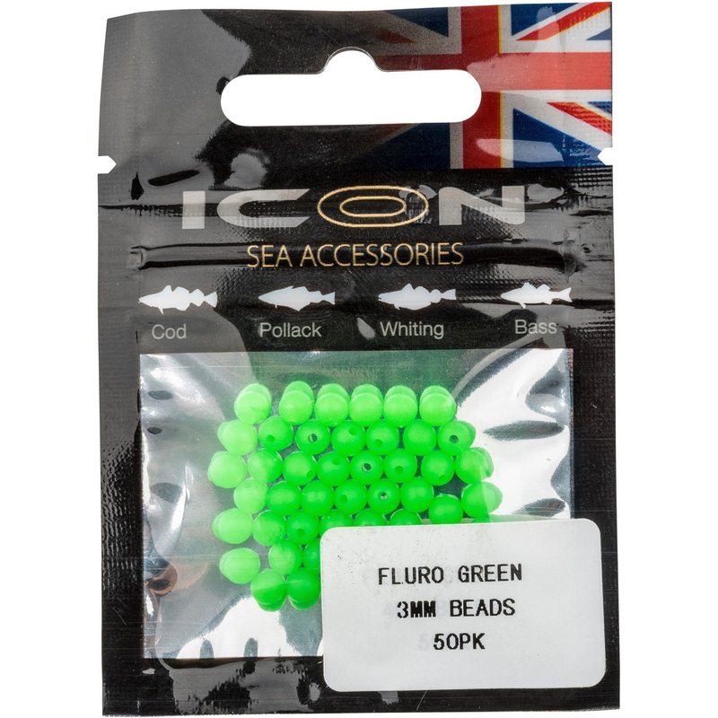 Leeda ICON Fluro Green Beads