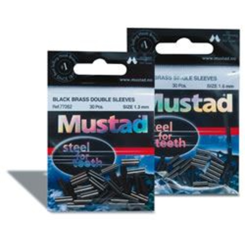 Mustad Black Brass Single Sleeves