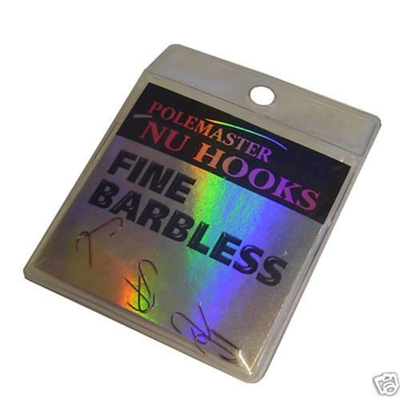 Polemaster Nu Hooks Fine Barbless Size 24