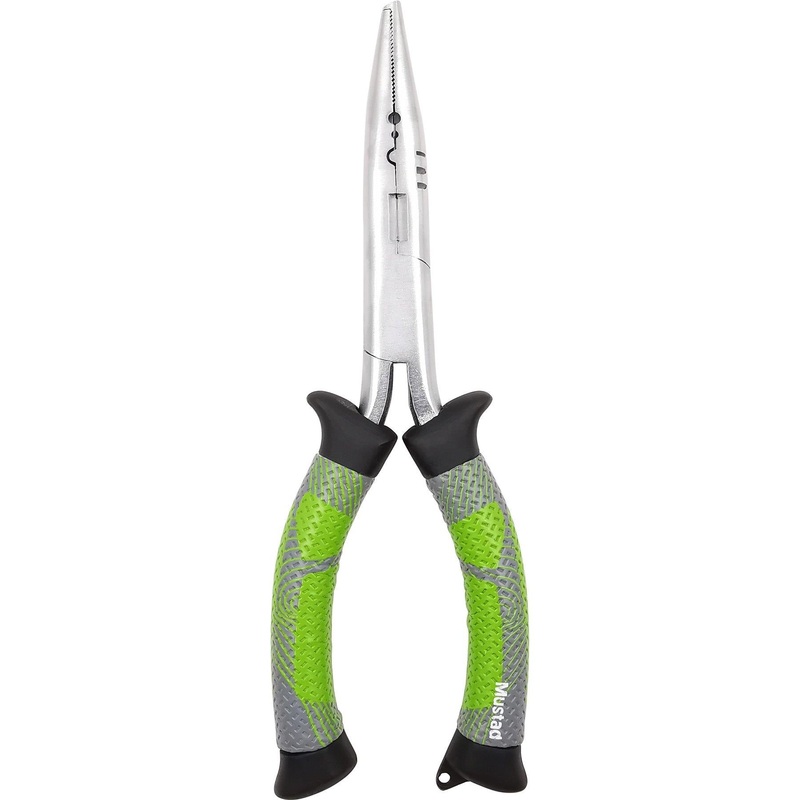 Mustad 7" Small Split ring Plier Green