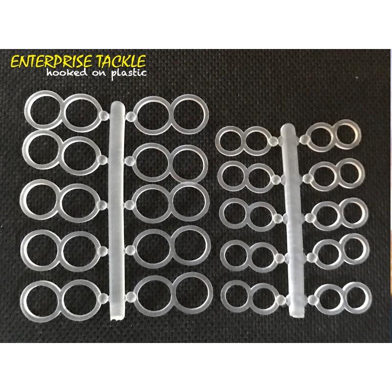 Enterprise Double Pellet Bait Band Clear Large 10-18mm