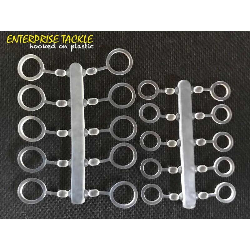 Enterprise Hair Pellet Bait Band Clear Large 10-18mm