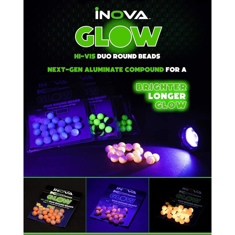 Inova Hi-Vis Duo Round Glow Beads