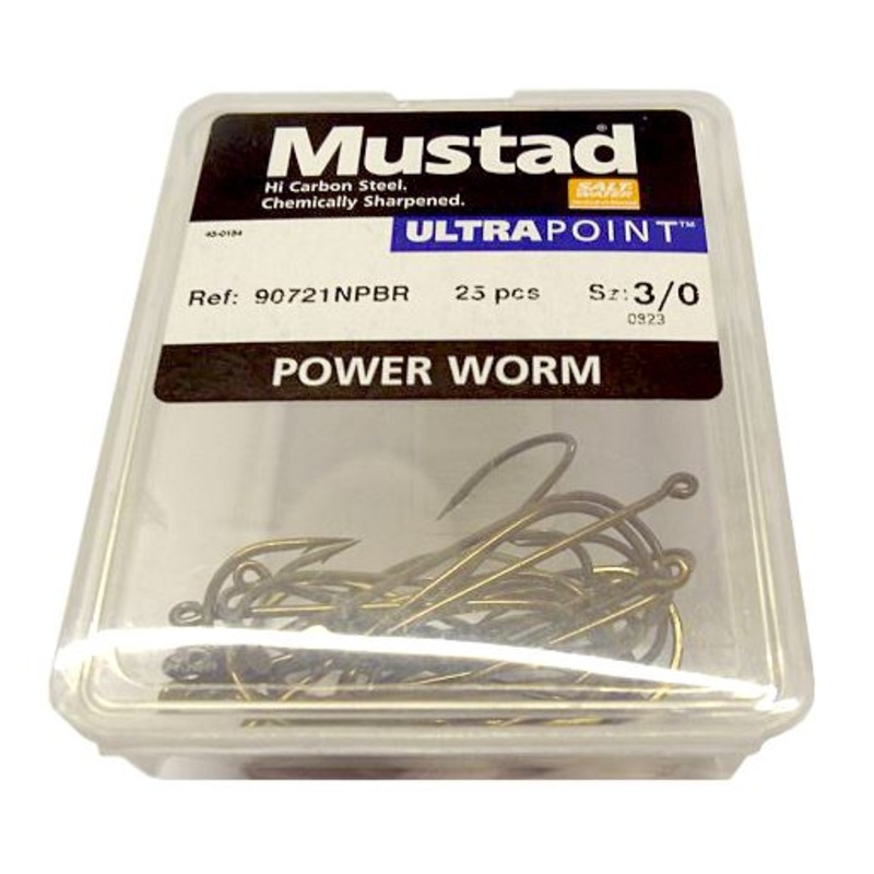 Mustad Long Shank Worm Boxes 3/0