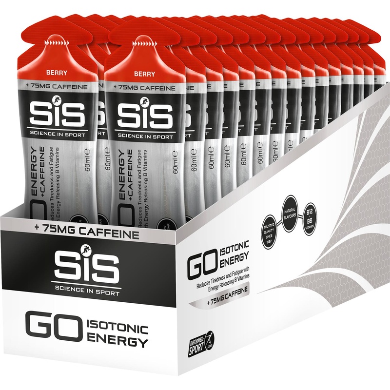 Science In Sport GO Energy + Caffeine Gel Berry 60 ml Tube - Box of 30