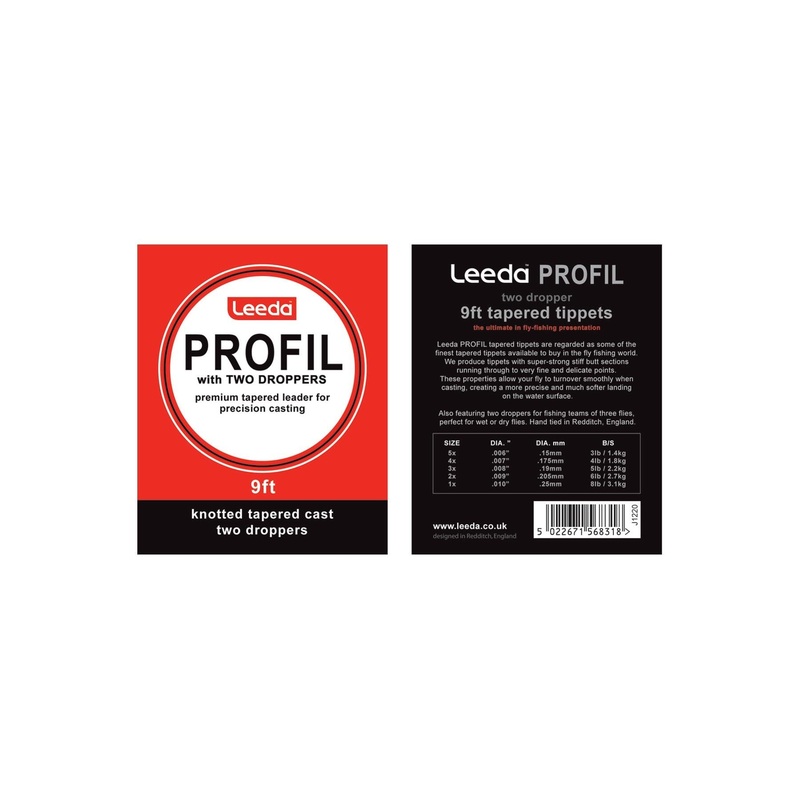 Leeda Profil Knotted Tapered Casts "Wetfly"