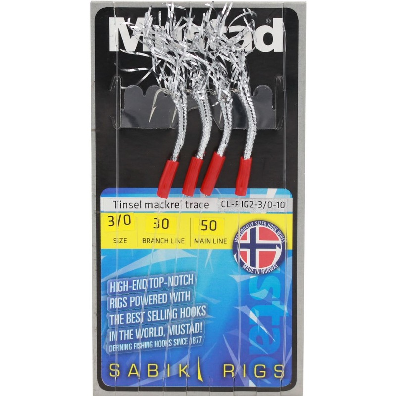 Mustad Tinsel Mackerel Size 3/0 50lb
