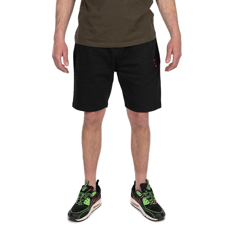 Fox Collection Light Weight Jogger Shorts Black & Orange