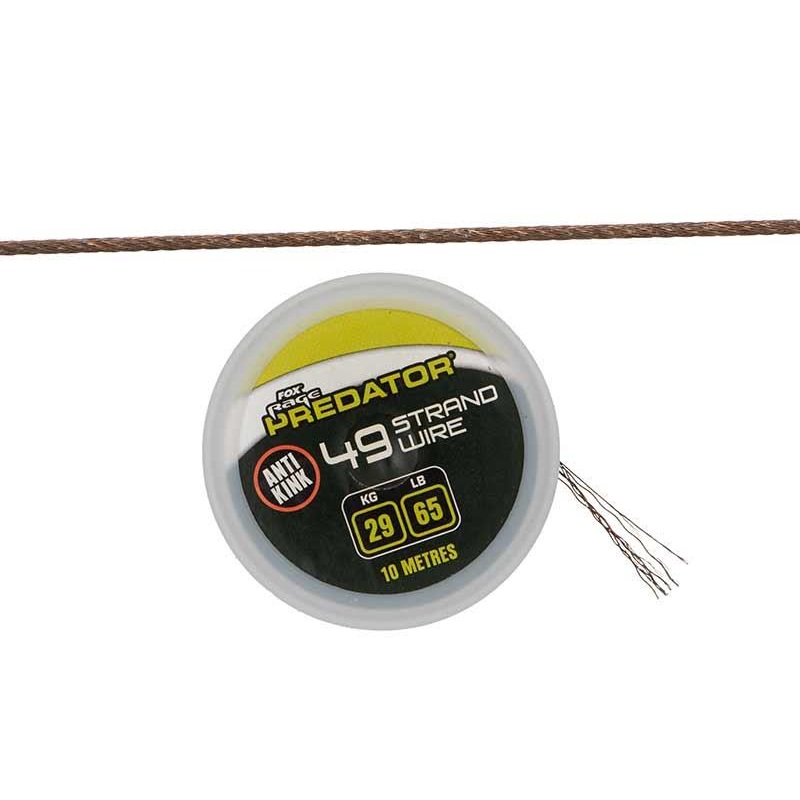 Fox Rage Predator 19 or 49-Strand Coated Steel Wire