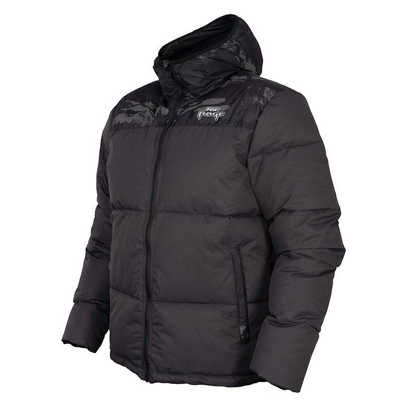 Fox Rage Rip Stop Quilted Jacket Camo Puffa