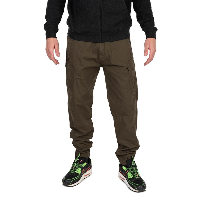 Fox Collection Light Weight Cargo Trouser Green & Black