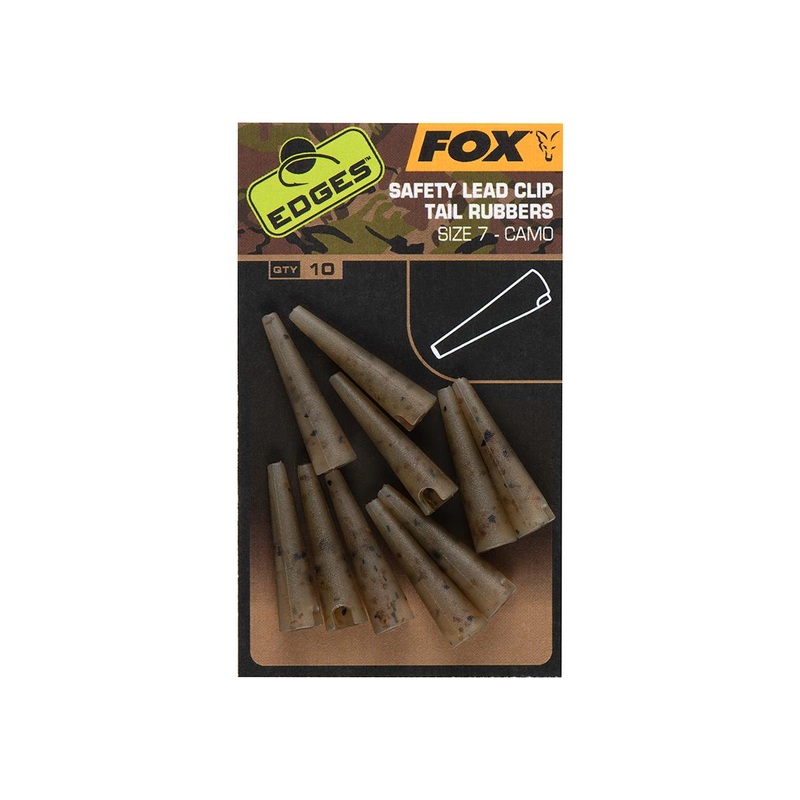Fox Edges Camo Lead Clip Tail Rubbers Size 7