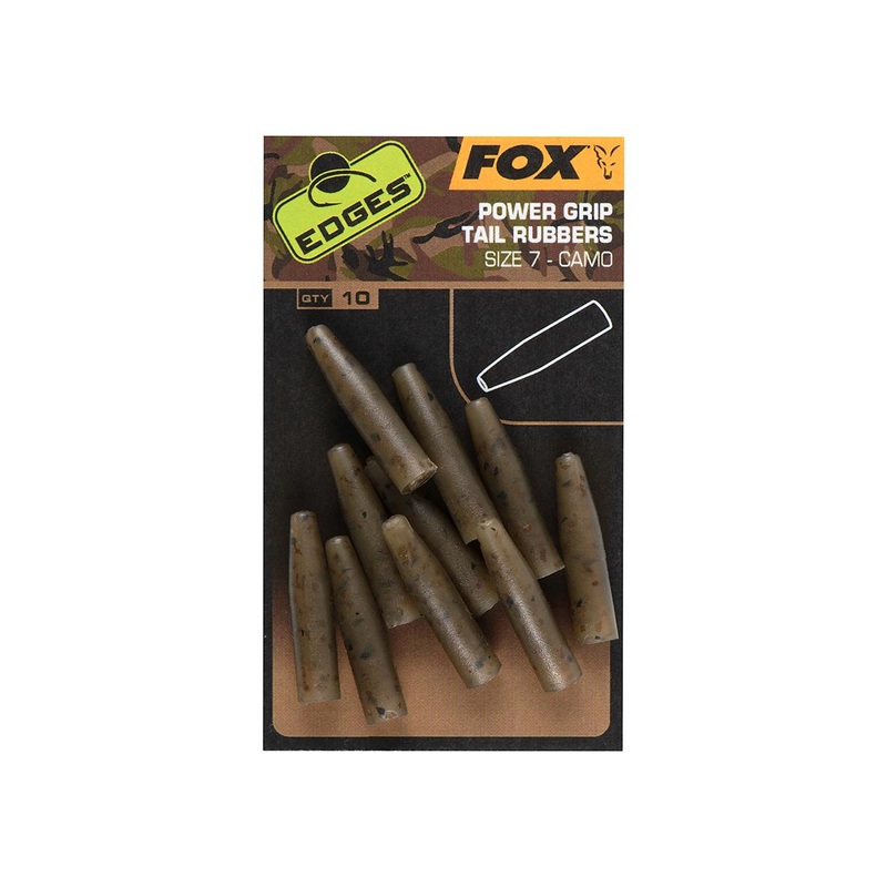 Fox Edges Camo Power Grip Tail Rubbers Size 7