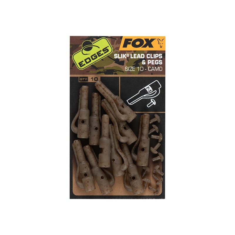 Fox Edges Camo Slik Lead Clips & Pegs Size 7