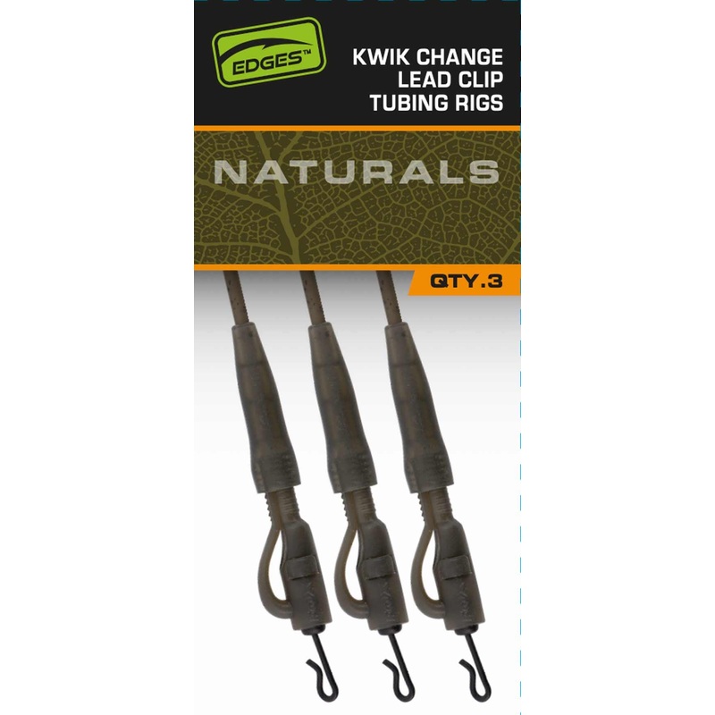 Fox Edges Naturals Kwik Change Lead Clip Tubing Rigs