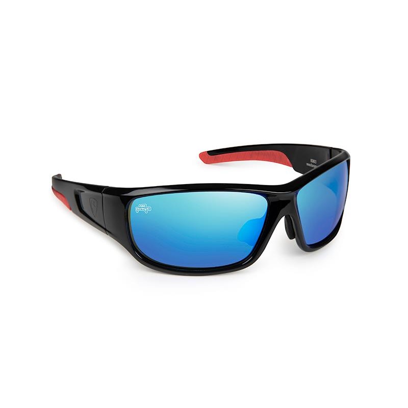 Fox Rage Shield Wraps Brown Lense Mirror Blue