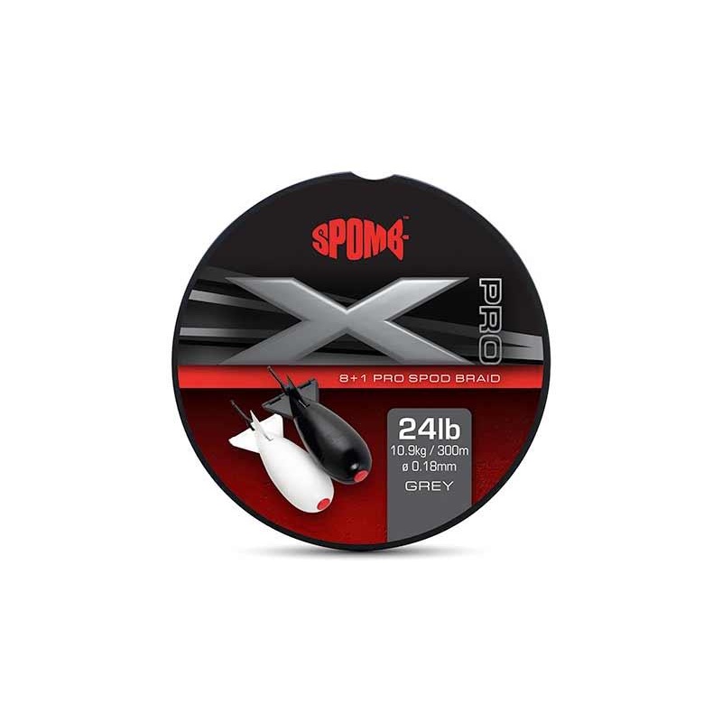 Spomb X Pro Braid Grey 8+1 0.18mm 24lbs