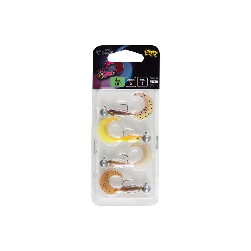 Fox Rage Micro Grub Tail Mixed UV Colour Pack Loaded