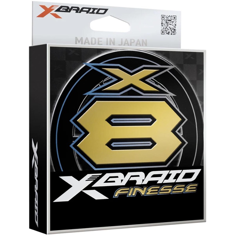 X-Braid X8 Finesse White/Green Braid - 165 Yard Spool