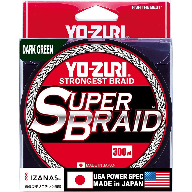 Yo-Zuri SuperBraid Dark Green - 300 Yard Spool
