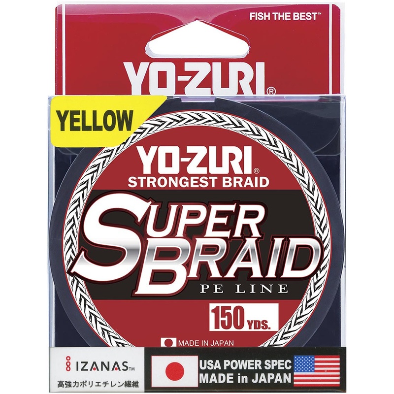 Yo-Zuri SuperBraid High-Vis Yellow - 150 Yard Spool