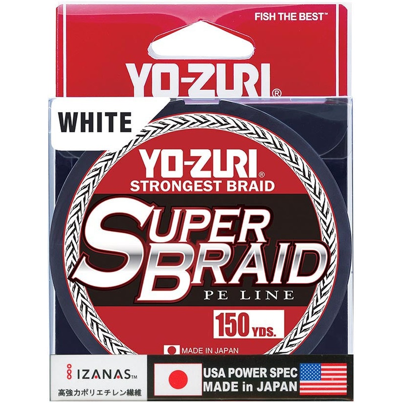 Yo-Zuri SuperBraid White - 150 Yard Spool