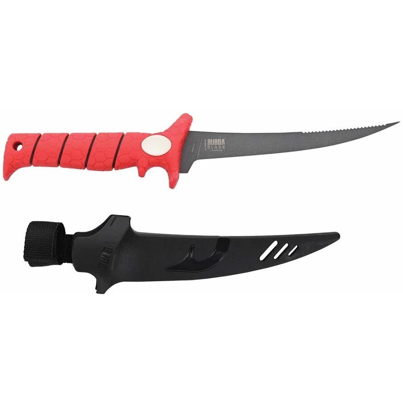 Bubba Tapered Flex Serrated Back Fillet Knife - 7 Inch