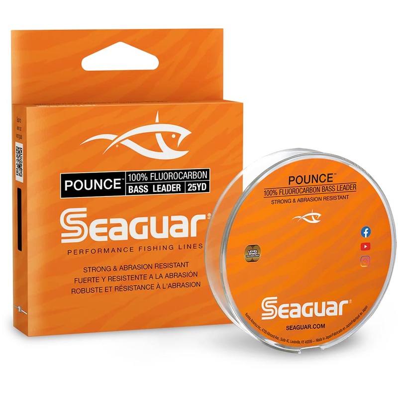 Seaguar Pounce Fluorocarbon Bass Leader - 25 Yard Spool