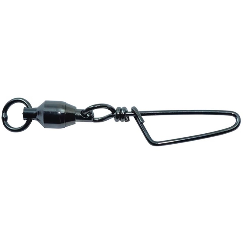 SPRO Ball Bearing Swivel w/Coastlock Snap & Welded Ring - NS Black Finish