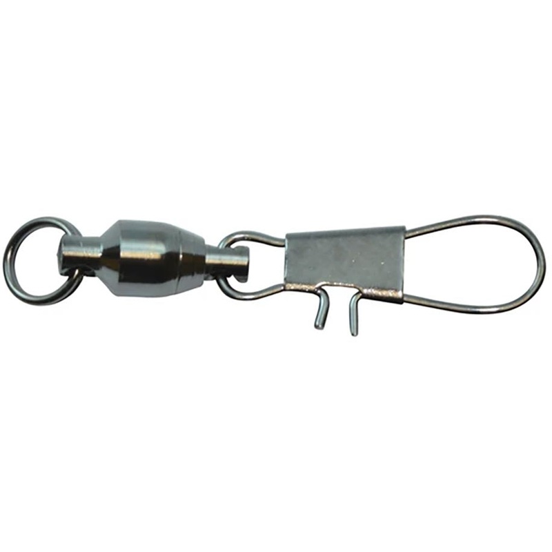 SPRO Ball Bearing Swivel w/Interlock Snap & Welded Ring - NS Black Finish
