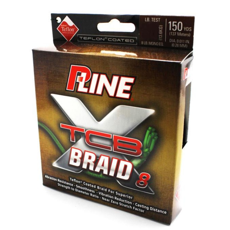 P-Line Teflon Coated 8 Carrier Braid (XTCB-8) 150 Yards Green