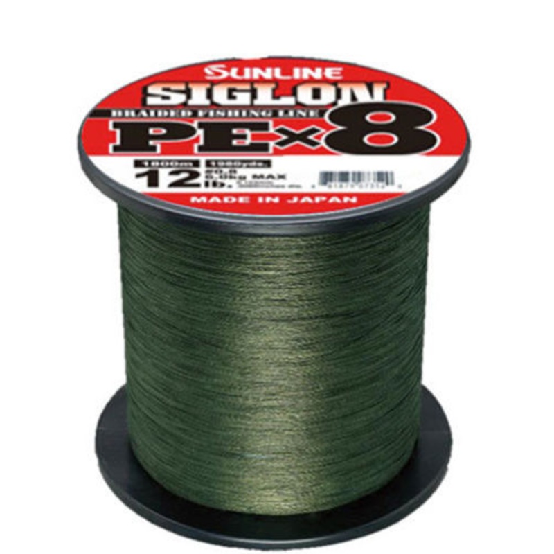 Sunline Siglon PEx8 Dark Green Braid - 1980 Yard Spools