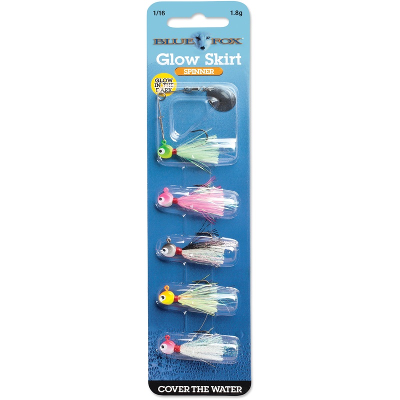 Blue Fox Glow Skirt Spin Kit 1/16 oz.